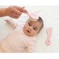 Set de peine y cepillo de cerdas naturales rosa-Kiokids
