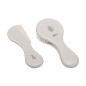 Set de peine y cepillo de cerdas naturales gris-Kiokids