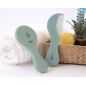 Set de peine y cepillo de cerdas naturales salvia-Kiokids