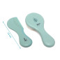 Set de peine y cepillo de cerdas naturales salvia-Kiokids