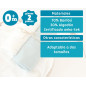 Set 2 muselinas salvia, blanco y estampado 120x120cm-Kiokids
