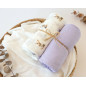 Set 2 muselinas conejitos lavanda 120x120cm-Kiokids