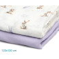 Set 2 muselinas conejitos lavanda 120x120cm-Kiokids