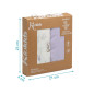 Set 2 muselinas conejitos lavanda 120x120cm-Kiokids