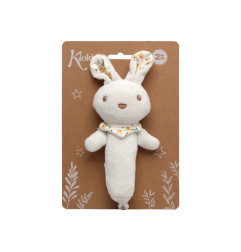 Sonajero peluche conejo 18cm-Kiokids