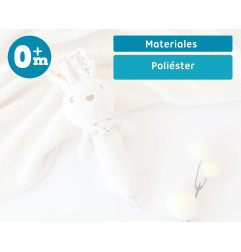 Sonajero peluche conejo 18cm-Kiokids