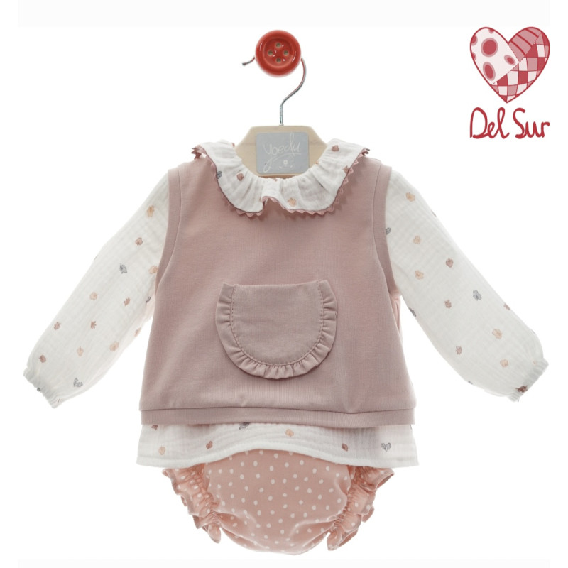 Conjunto Bebé Ranita con Chaleco "Familia Entretelas"-Del Sur