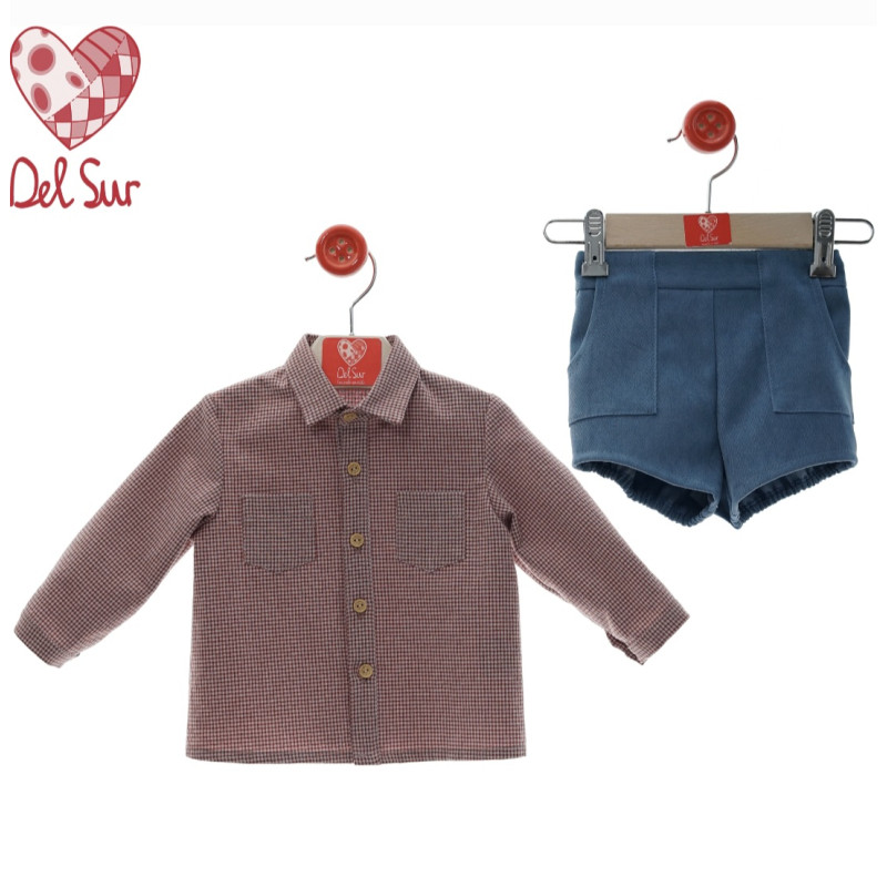 Conjunto Bebe Pantalón Corto "Familia Maniquí"-Del Sur