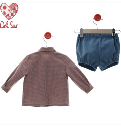 Conjunto Bebe Pantalón Corto "Familia Maniquí"-Del Sur