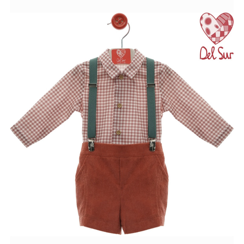 Conjunto Bebe con Tirantes " Familia Plumas"-Del Sur