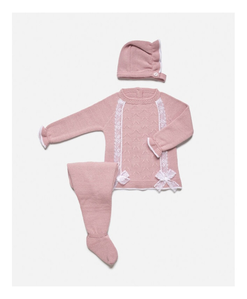 Conjunto Polaina Tachon Uves Puntilla-Juliana