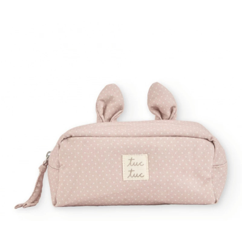 Neceser de bebé con diseño de topitos y orejitas-Tuc Tuc Neceser de bebé con diseño de topitos y orejitas-Tuc Tuc
