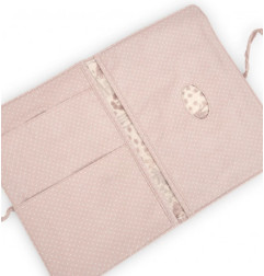 Portadocumentos de bebé con diseño de topitos en tono beige-Tuc Tuc