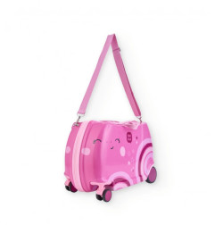 Maleta infantil rígida con diseño rosa arcoíris-Tuc Tuc