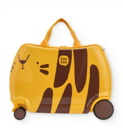 Maleta infantil rígida con diseño de tigre amarillo-Tuc Tuc