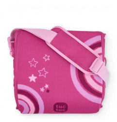 Trona portátil de viaje con diseño rosa y estrellas-Tuc Tuc