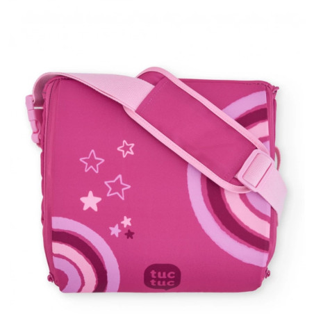 Trona portátil de viaje con diseño rosa y estrellas-Tuc Tuc