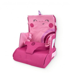 Trona portátil de viaje con diseño rosa y estrellas-Tuc Tuc