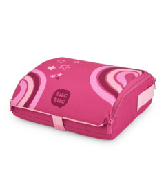 Trona portátil de viaje con diseño rosa y estrellas-Tuc Tuc
