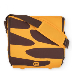 Trona portátil de viaje con diseño de tigre en tonos naranja y marrón-Tuc Tuc