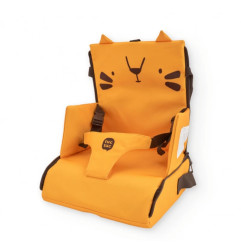 Trona portátil de viaje con diseño de tigre en tonos naranja y marrón-Tuc Tuc