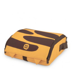 Trona portátil de viaje con diseño de tigre en tonos naranja y marrón-Tuc Tuc