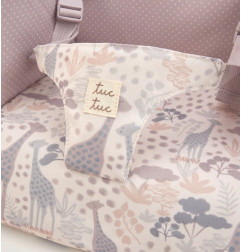 Trona portátil de viaje con estampado de jirafas-Tuc Tuc