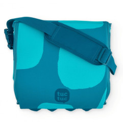 Trona portátil de viaje con diseño de dinosaurio azul-Tuc Tuc