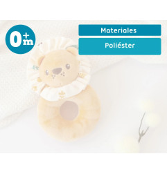 Sonajero peluche león-Kiokids