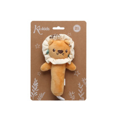 Sonajero peluche león 18cm-Kiokids