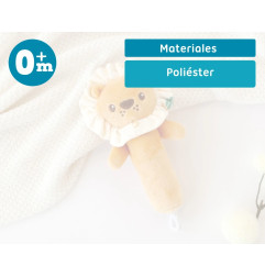 Sonajero peluche león 18cm-Kiokids