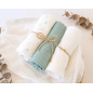 Set 3 muselinas salvia, blanco y estampado 70x70cm-Kiokids