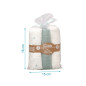 Set 3 muselinas salvia, blanco y estampado 70x70cm-Kiokids