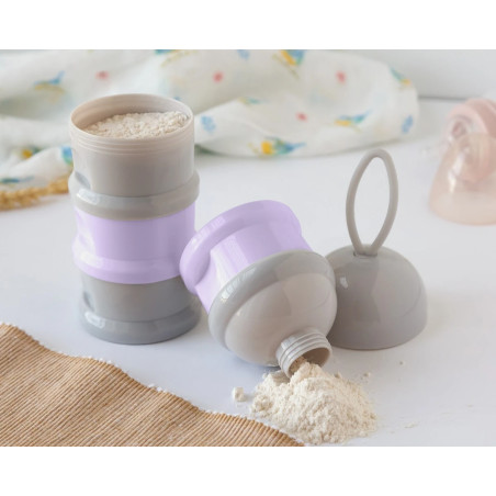 Dosificador torre de leche en polvo lavanda-Kiokids