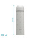 Termo para líquidos 500ml gris-Kiokids