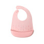 Babero silicona rosa-Kiokids