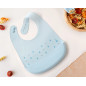 Babero silicona azul-Kiokids