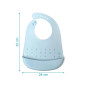 Babero silicona azul-Kiokids