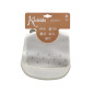 Babero silicona gris-Kiokids