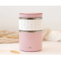 Termo 930 ml acero inoxidable rosa-Kiokids