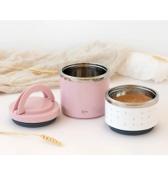 Termo 930 ml acero inoxidable rosa-Kiokids