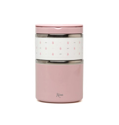 Termo 930 ml acero inoxidable rosa-Kiokids