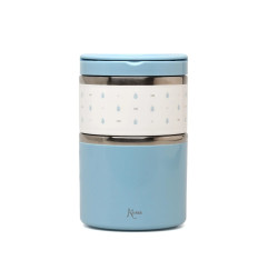 Termo 930 ml acero inoxidable azul-Kiokids