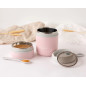 Termo 710ml acero inoxidable rosa-Kiokids