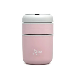 Termo 710ml acero inoxidable rosa-Kiokids