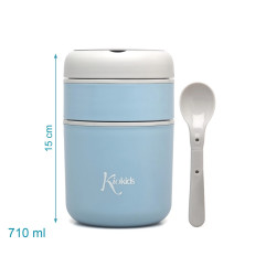 Termo 710ml acero inoxidable azul-Kiokids
