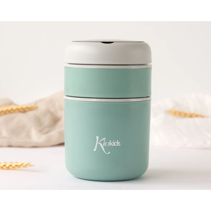 Termo 710ml acero inoxidable salvia-Kiokids