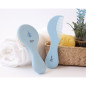 Set de peine y cepillo de cerdas naturales azul-Kiokids