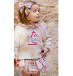 Conjunto Bebe Niña Pololo Mistral Rosa 11192 - Calamaro