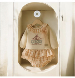 Conjunto Bebe Niña Pololo Mistral Rosa 11192 - Calamaro